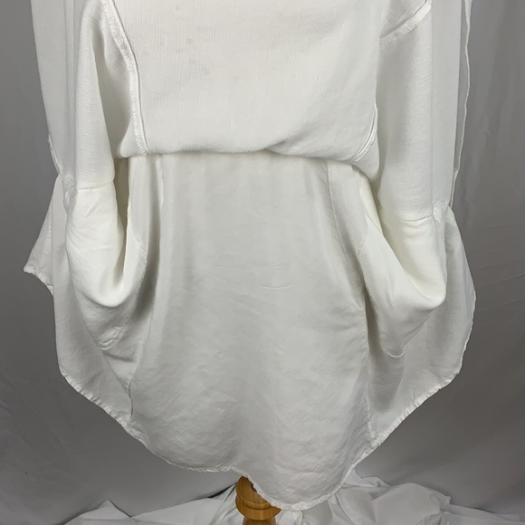 A&F White Eyelet Lined Dress with Pockets - Picture 6 of 8